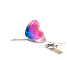 CROCS Jibbitz&trade; Charm:  JELLY HEART LOLLIPOP Brand New w/ Tags Carefully Shipped