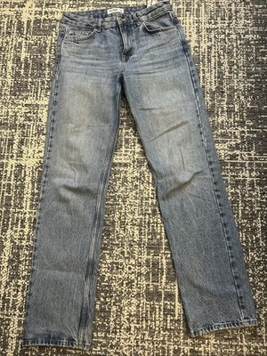 Blaue Striaght Jeans