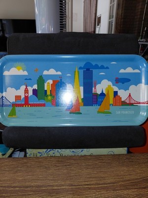 San Francisco Skyline Melamine Tray -  12.5'' X 6''