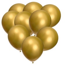 Gold Balloons 100 Pack, 12 Inch Gold Chrome Latex Balloons For Birthdays,...