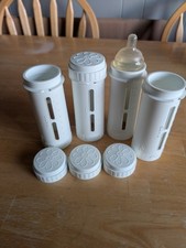 3 Playtex Nursers Bottles Vintage 1970  s 1980's with Caps