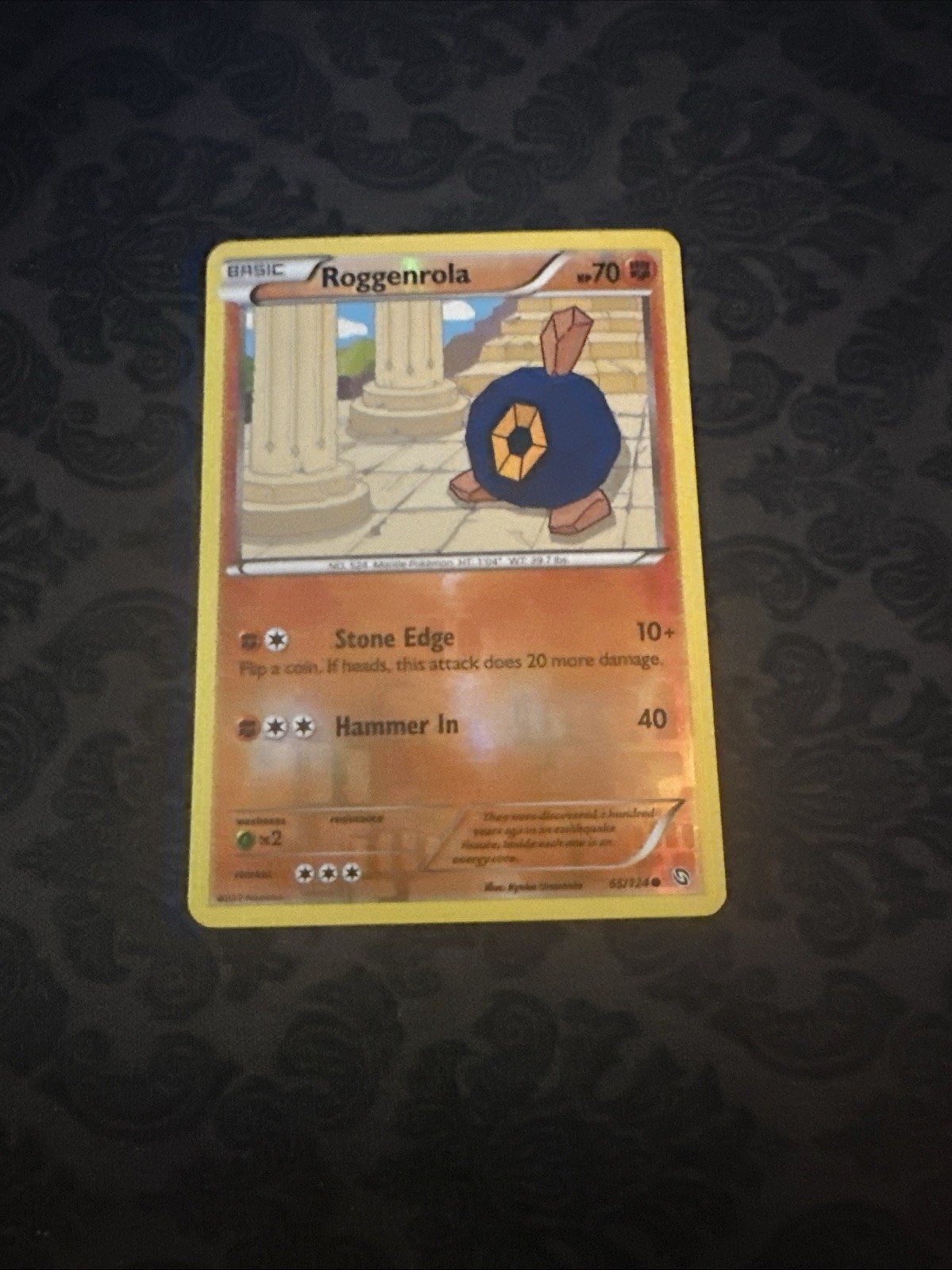 Roggenrola - 65/124  Reverse Holo - BW Dragons Exalted