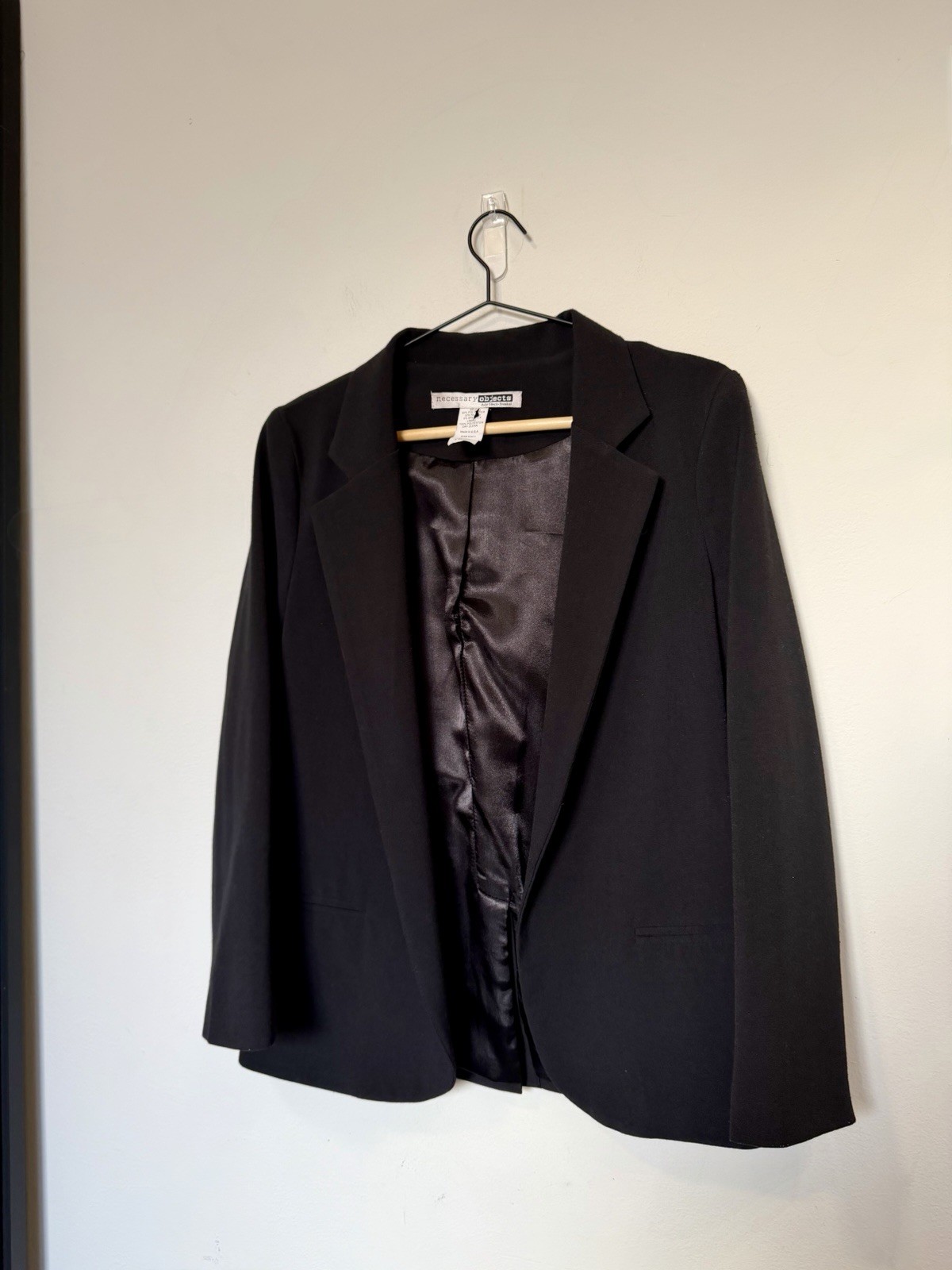Necessary Objects Black Tailored Blazer Women’s X… - image 2