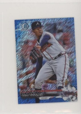 2017 Bowman Chrome Minis Prospects Blue Shimmer Refractor Touki Toussaint 0m8