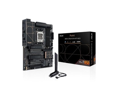 ASUS ProArt B850-CREATOR WIFI NEO AMD AM5 B850 ATX motherboard, 14+2+1 80A stage