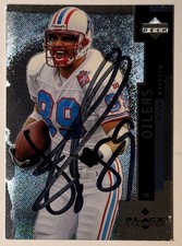 Frank Wycheck signed 1998 Upper Deck Black Double Diamond On Card Auto #26 - COA