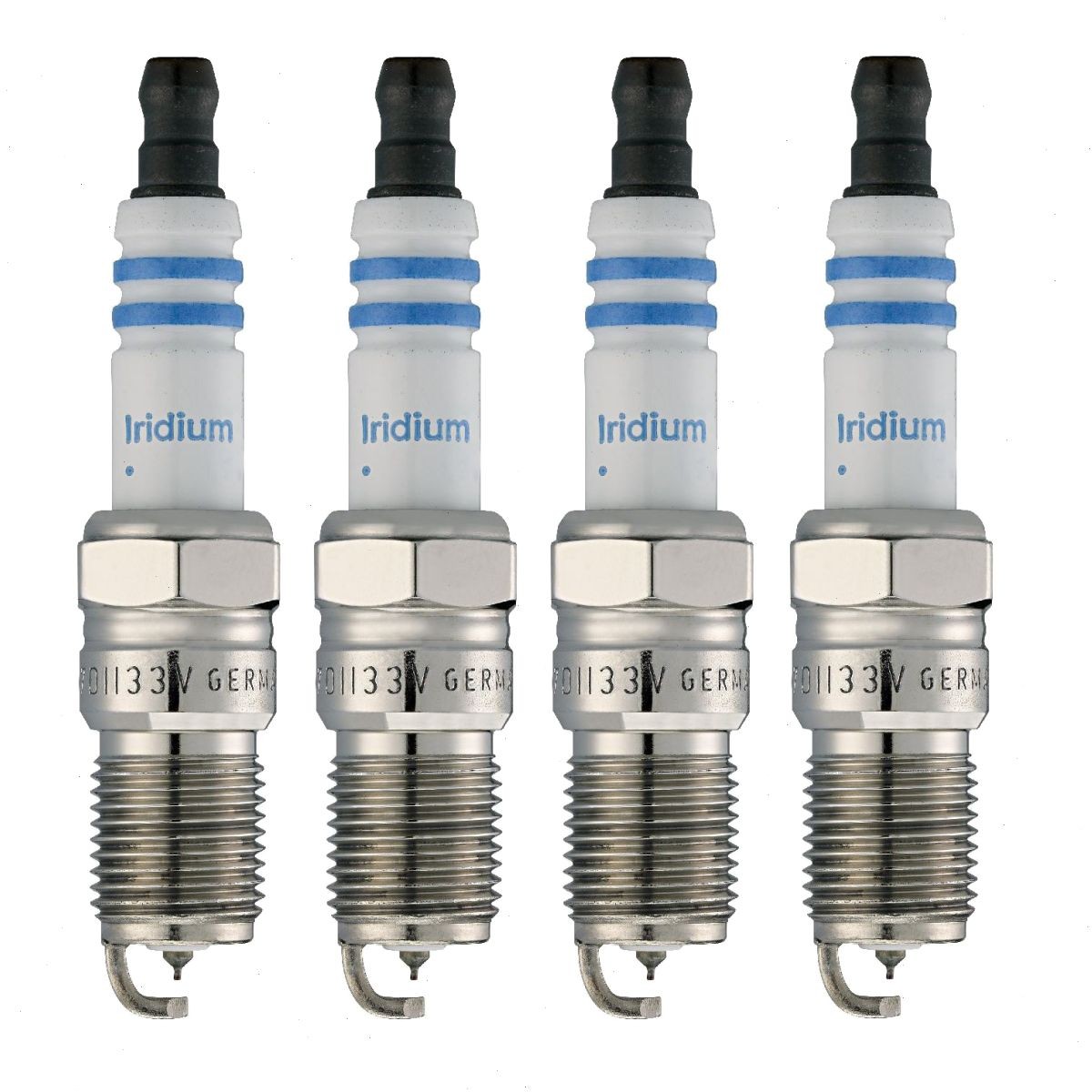 4 pc Bosch Double Iridium Spark Plugs for 1980-1993 Ford Mustang 2.3L L4 vk