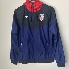 VTG Nike Jacket USMNT Sz S USA National Soccer Windbreaker Lightweight Packable