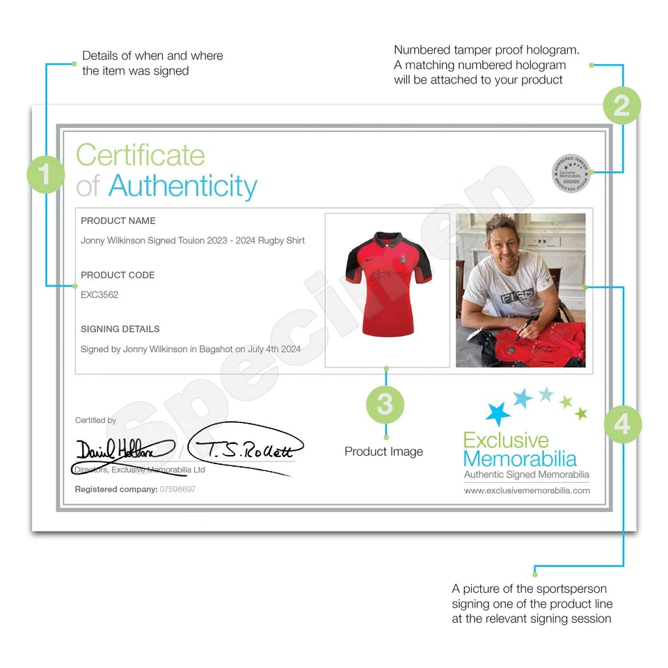 Camiseta de rugby Toulon firmada por Jonny Wilkinson Foto 3 de 4