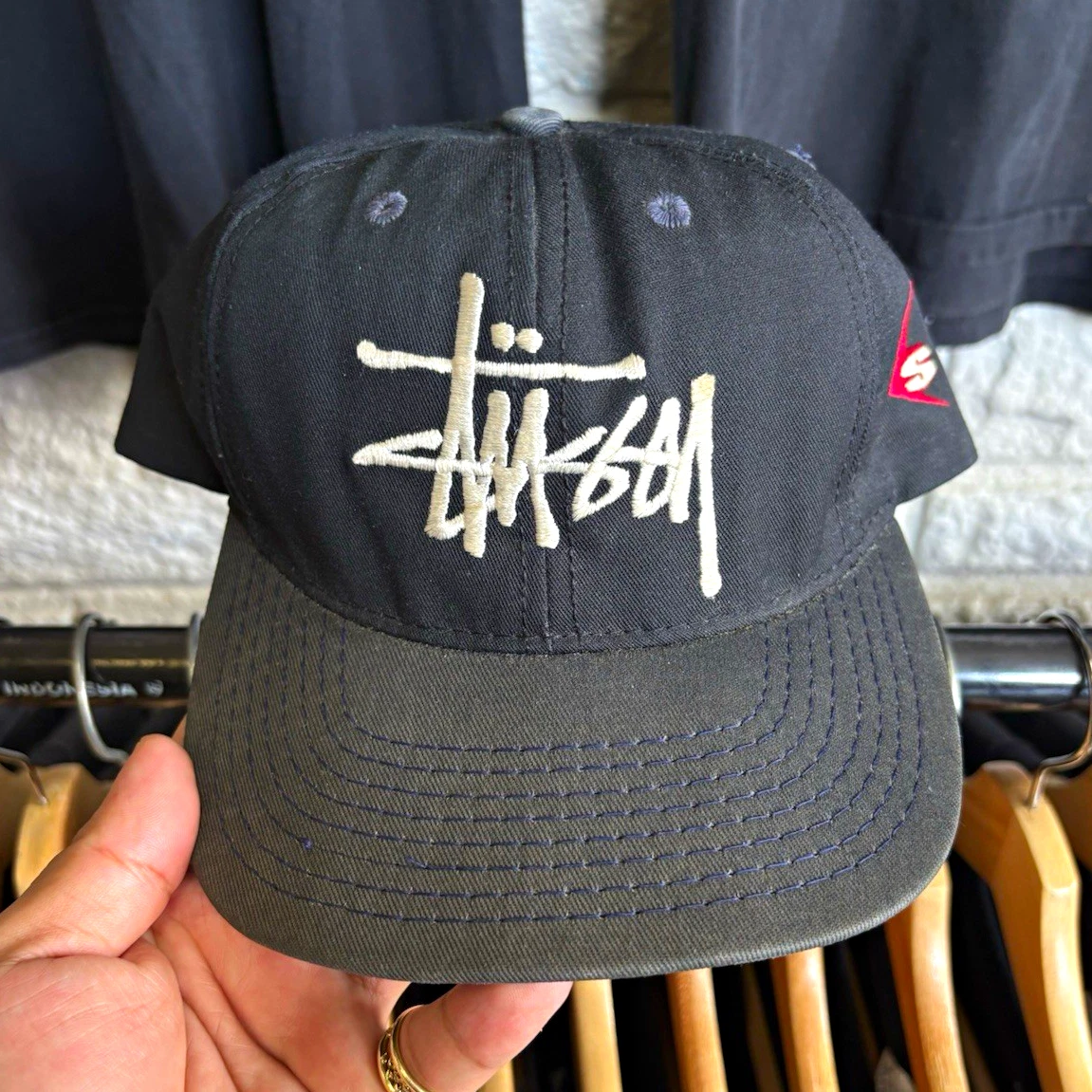 Stussy Black Hats for Men for sale | eBay