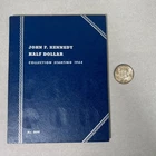 Whitman John F. Kennedy Half Dollar Folder Starting 1964 + One 1964 Coin No 9699