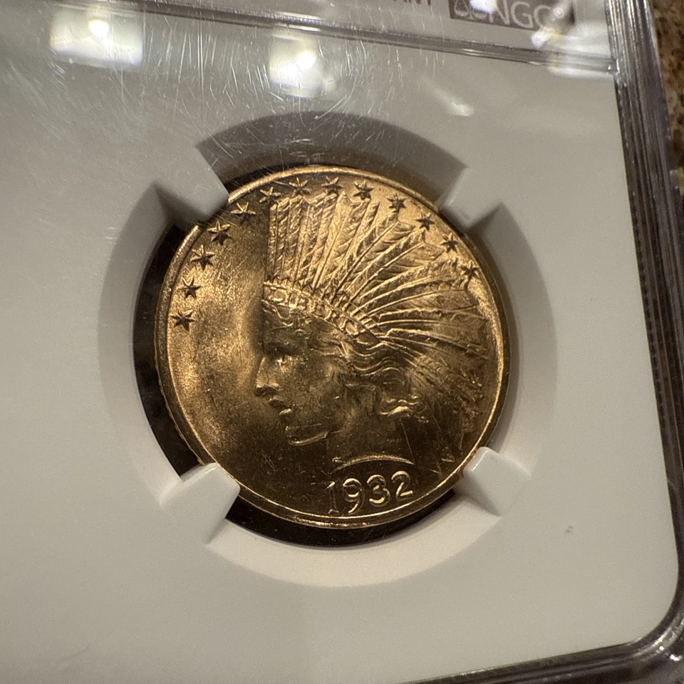 1932 $10 Gold Indian *****MS65***** Foto 4 de 4