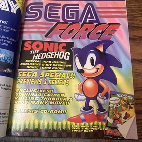 WINTER 1992 SEGA FORCE video game magazine - SONIC - 
