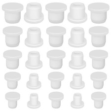 25Pcs Reusable Silicone Seal Plug for Salt and Pepper Shakers White Kitchen Caps