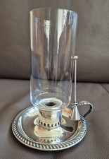 Barker Ellis Windlicht  &ndash; Silver Plate &ndash; England &ndash; inkl. L&ouml;scher