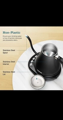 V60 ''Buono'' Gooseneck Drip Kettle 1200ml  Matte Black Pour Over Coffee New Trend