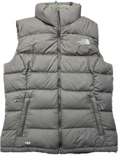 The North Face Nuptse Vest Womens Medium 700 Fill Goose Down Brown Puffer gilet 