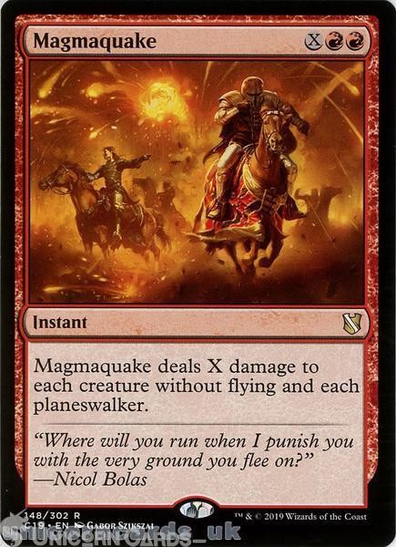 Magmaquake :: Commander 2019 :: C19-EN-148 Rare Mint MTG Card