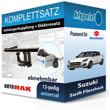 Für Suzuki Swift Fliessheck 07.17- AUTO HAK Anhängerkupplung abnehmbar + 13polig