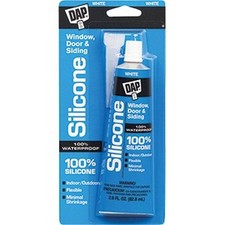 DAP 00752 2.8oz White 100 Silicone Sealant-1PK