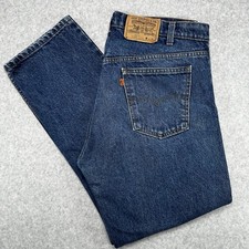 Vintage Levis 40505 0215 Jeans Men 38x30 Blue Regular Fit Orange Tab 80s