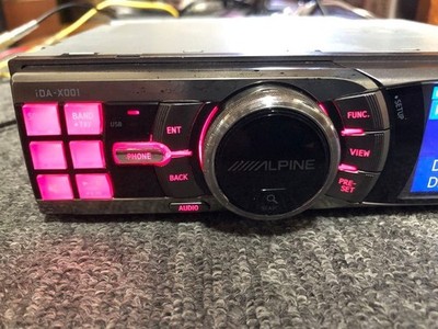 Alpine iDA-X100 USB MP3 Car Stereo 1DIN Tested Working Japan No