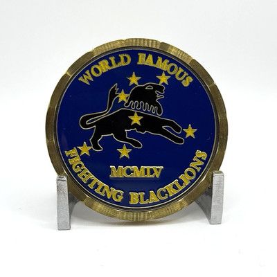 CHALLENGE COIN - U.S. Navy Strike Fighter Squadron 213 Blacklions CPO VFA-213