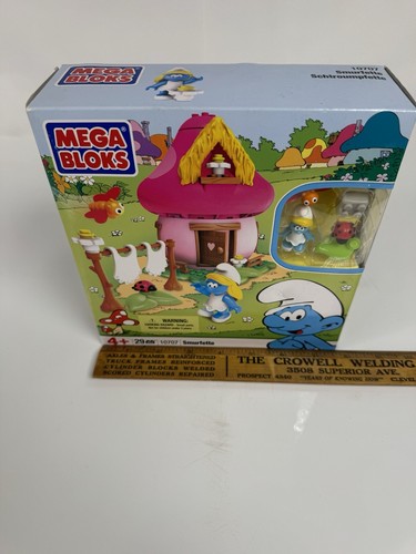 MEGA BLOKS 10707 Smurfs 39 Piece Smurfette Set (2010) Peyo *BRAND NEW* - Picture 9 of 9