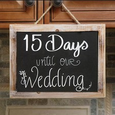 Hanging Chalkboard Blackboard Framed Rustic Wedding Party Photo Booth Photobooth