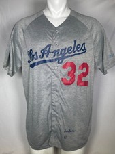 Sandy Koufax #32 Los Angeles Dodgers SGA 1963 MVP Cy Young Promo Jersey Men's XL