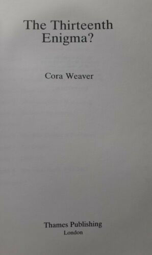 (Signed Copy) The Thirteenth Enigma? By Cora Weaver - Picture 3 of 5