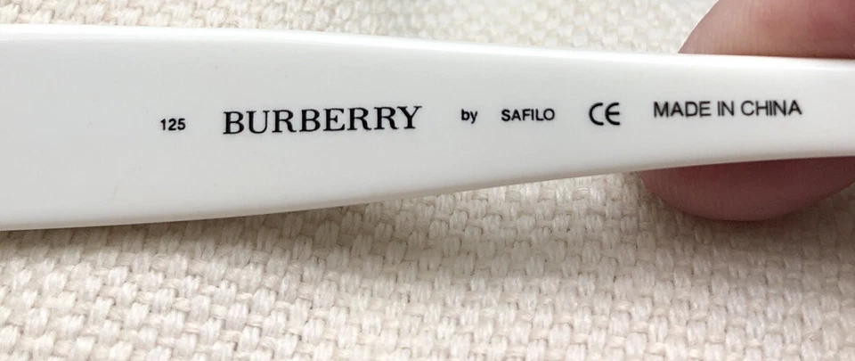 Burberry WHITE women’s Authentic sunglasses grey lens 8438/S no case, Light Wear - Image 3 of 4