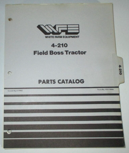 White 4-210 Field Boss Tractor Parts Catalog Manual Book ORIGINAL! 4-85 433 306A