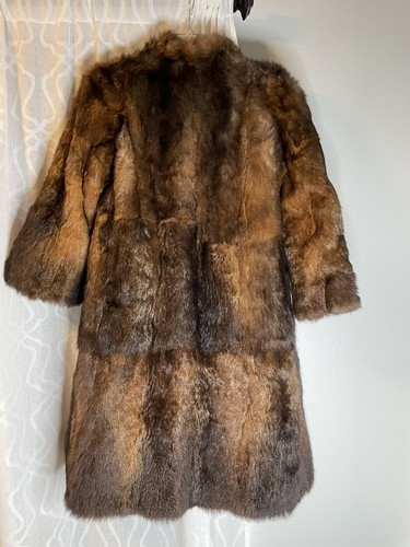 Dark Brown New Zealand Possum Fur Coat 
