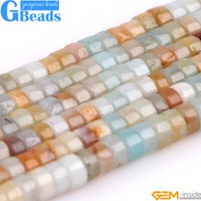 Natural Gemstone Beads Assorted Shape Rondelle Spacer Beads Jewelry Making 2x4mm