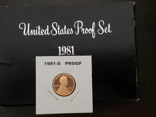 1981~S~ LINCOLN CENT~1c~ GEM PROOF PENNY ~HAND CHOSEN & SPOTLESS~TYPE~1~ IN 2X2