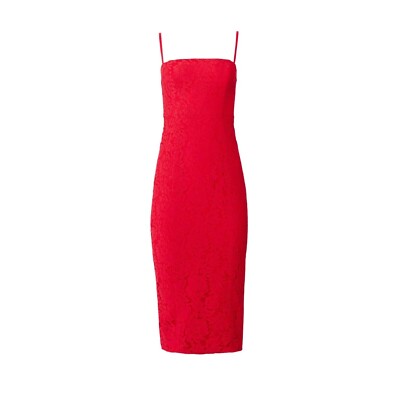 knee length dresses for ladies Maxi Dress Red Long Dress Adorn Lace Bust Maxi Dress Size 8