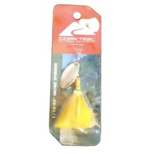 New Ozark Trail Inline Spinner Fishing Lure 1/16oz Yellow Hand Tied Skirt 2020