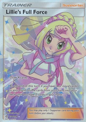 Lillie's Full Force - 230/236 SM12 Cosmic Eclipse - Fullart EN NM Pokemon