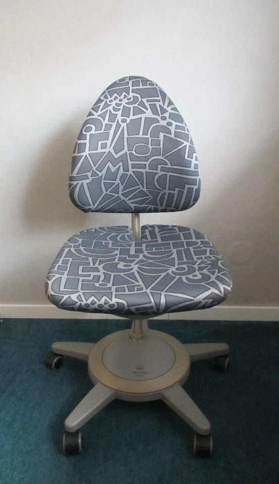 Kind Schreibtisch-Drehstuhl Ergonomisch Verstellbar Mitwachsend Grau MOLL MAXIMO - Bild 4 von 4