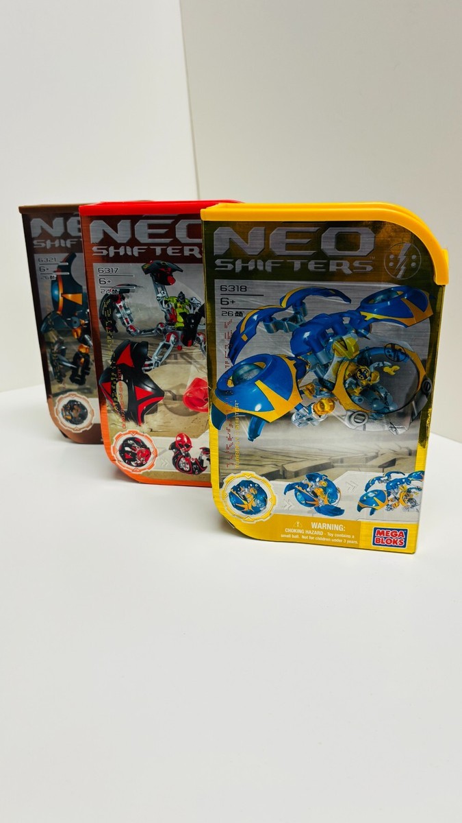 RARE Sealed in Box Mega Bloks Neo Shifters 6317 Quad-Pod Shifter