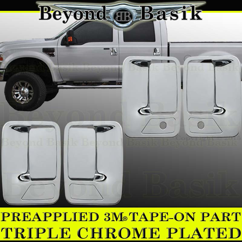 1999-2016 FORD F250-F550 Crew Cab 4dr CHROME Door Handle COVERS