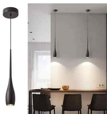 Black Pendant Light for Kitchen Island, LED Dimmable Pendant Light fixtures, ...