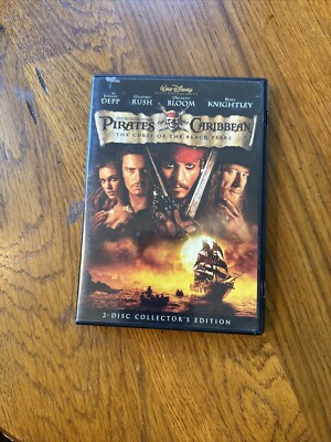 Pirates of the Caribbean: The Curse of the Black Pearl (DVD, 2003
