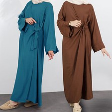 Dubai Women Muslim Long Robes Evening Kaftan Turkey Modest Caftan Islamic Gown