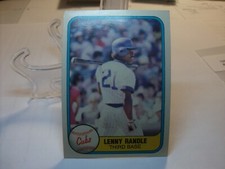 1981 Fleer Baseball   #301 - Lenny Randle - Chicago Cubs    (99061)