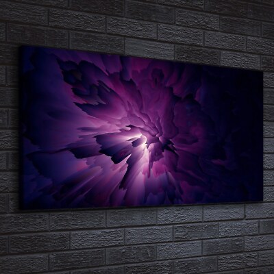 Canvas Wandbild Leinwand Bilder 140x70 Foto Abstrakte violette Aquarellfarbe