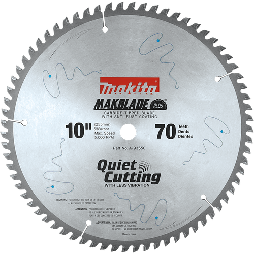 Makita A-93550 10 in. ct Saw Blade,70T