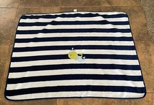 Circo Target blanket whale Blue White Stripe Baby security Lovey Very Soft