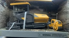 Volvo Asphalt Paver Toy And Volvo Roller Toy